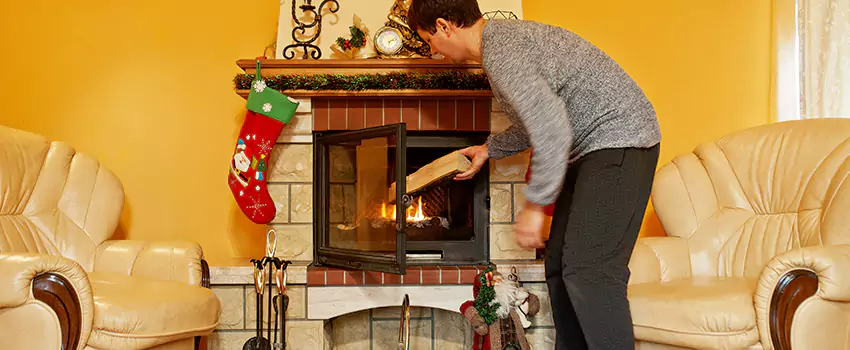 Rusted Metal Fireplace Restoration in Elkridge, Maryland