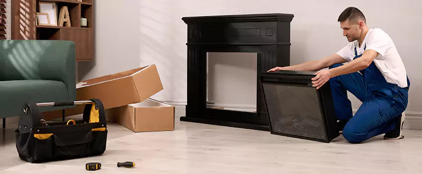 Old Rusted Metal Fireplace Repair And Replacement in Elkridge, MD